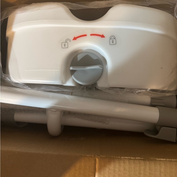 Adjustable White Raised Toilet Seat With Safety Rail - Picture 9 of 9